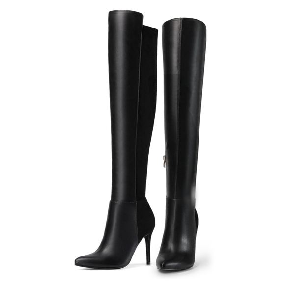 Dream Pairs Shoes - Dream Pairs Stiletto High Heels Knee High Boots